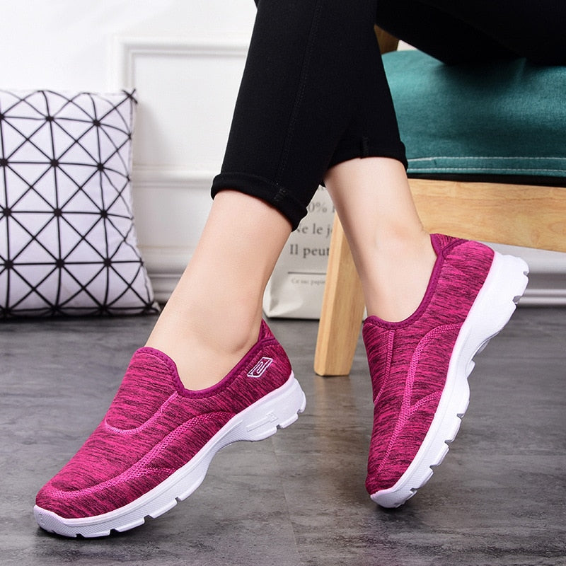 Women Sneakers Shoes fashion Sneakers Women Slip Flat Shoes Women Plus Size Loafers Walking Flat