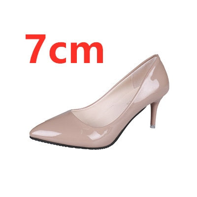 Cresfimix women casual suede 8cm high heels lady cute party high heel female office comfortable heel shoes