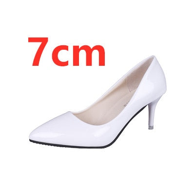 Cresfimix women casual suede 8cm high heels lady cute party high heel female office comfortable heel shoes