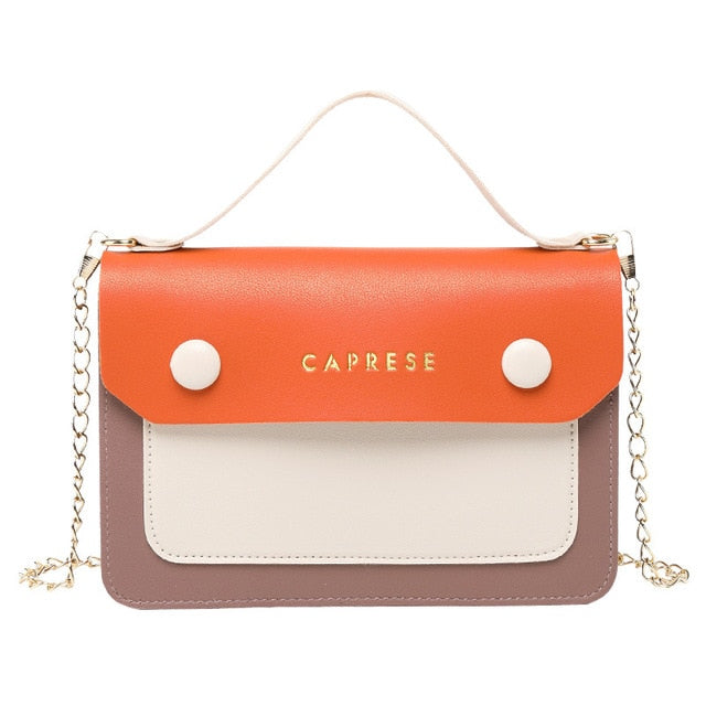 Fashion Women's Crossbody Bags New Stylish Contrast Color Shoulder Handbags Casual Messenger Satchels Shopping Purse for Ladies