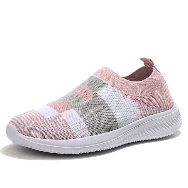 Women Vulcanized Shoes Fashion Winter Sneakers Ladies Casual Mesh Socks ShoesBasket Femme Slip-On Trianers Tenis Feminino 2020