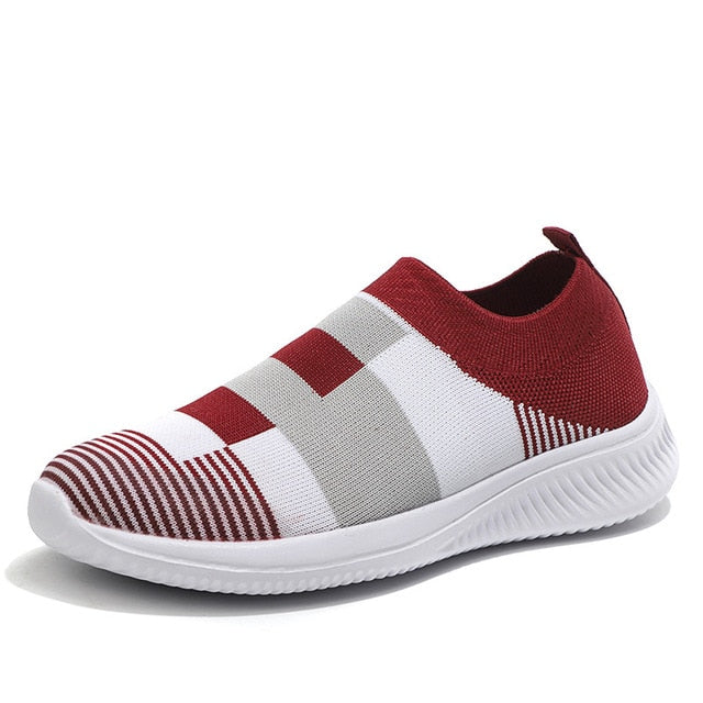 Women Vulcanized Shoes Fashion Winter Sneakers Ladies Casual Mesh Socks ShoesBasket Femme Slip-On Trianers Tenis Feminino 2020