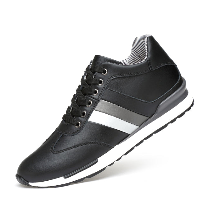 YEINSHAARS Elevator Shoes Men Sneakers Height Shoes Men Increase Shoes Increase 8CM Leather Sneakers Leather Shoes Tall Shoes