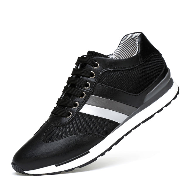YEINSHAARS Elevator Shoes Men Sneakers Height Shoes Men Increase Shoes Increase 8CM Leather Sneakers Leather Shoes Tall Shoes