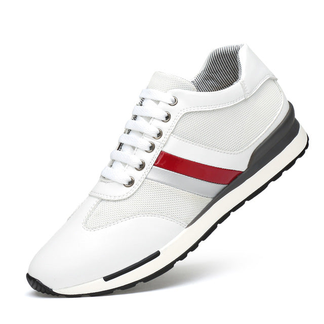 YEINSHAARS Elevator Shoes Men Sneakers Height Shoes Men Increase Shoes Increase 8CM Leather Sneakers Leather Shoes Tall Shoes