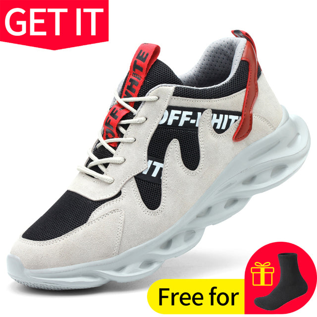 Work Safety Shoes Men Steel Toe Cap Puncture-Proof Anti-smash Women Boots Sport Warm Indestructible Wear Lightweight Flexibility