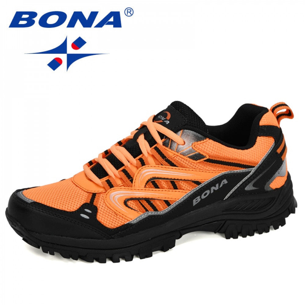BONA 2020 New Designers Popular Sneakers Hiking Shoes Men Outdoor Trekking Shoes Man Tourism Camping Sports Hunting Shoes Trendy