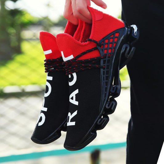 Large Size Summer Damping Women&#39;s Running Shoes Men Sport Sneakers Woman Sports Shoes Women Black Red Kids Trainers Gym GME-1839