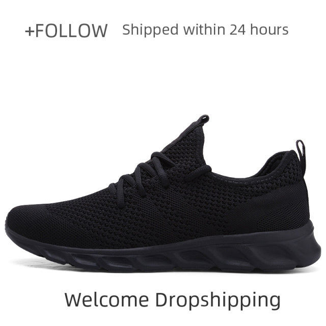 Men Light Running Shoes Breathable Lace-Up Jogging Shoes for Man Sneakers Anti-Odor Men's Casual Shoes Drop Shipping