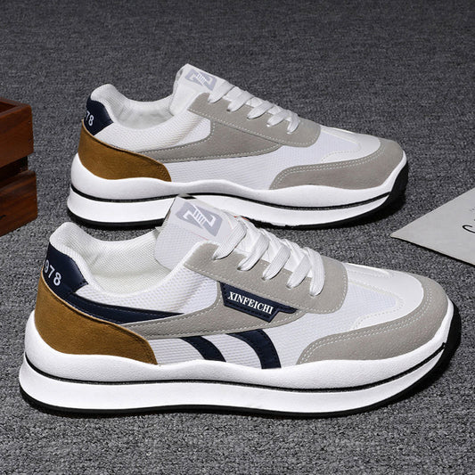 Popular Fashion Versatile Korean Style Sneakers Comfort and Casual Men's Running Shoes Breathable Mesh Shoes Shoes Men Sneakers