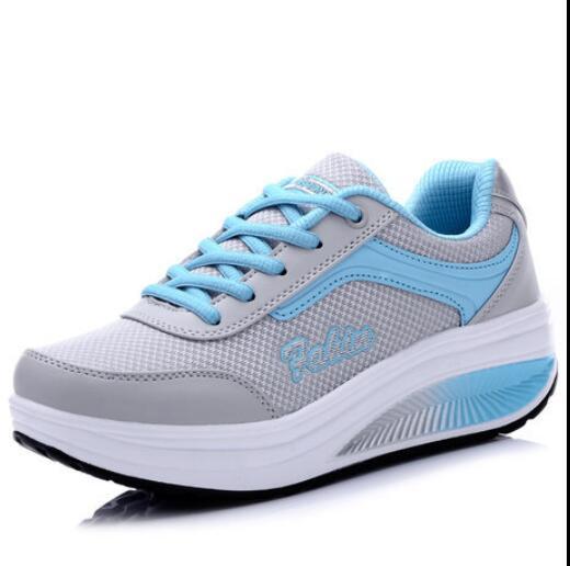 Koovan Women's Mesh Sneakers 2022 New Sports Leisure Slope Shake Screen Cloth Footwears For Women's Shoes Slip-on Women's Shoes