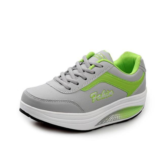 Koovan Women's Mesh Sneakers 2022 New Sports Leisure Slope Shake Screen Cloth Footwears For Women's Shoes Slip-on Women's Shoes