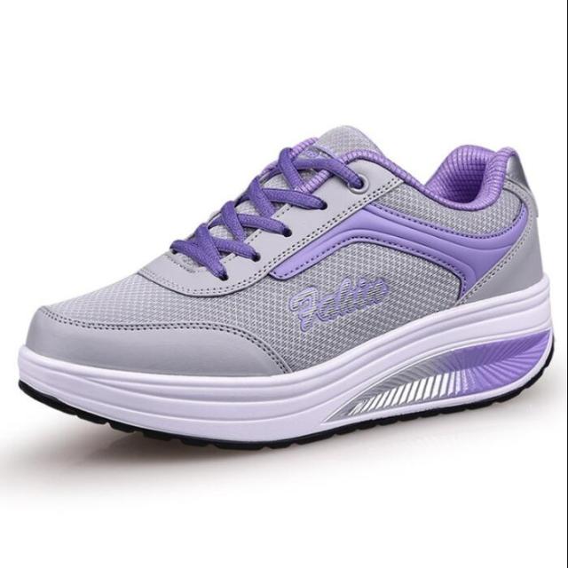 Koovan Women's Mesh Sneakers 2022 New Sports Leisure Slope Shake Screen Cloth Footwears For Women's Shoes Slip-on Women's Shoes
