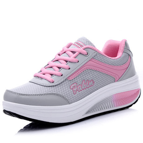 Koovan Women's Mesh Sneakers 2022 New Sports Leisure Slope Shake Screen Cloth Footwears For Women's Shoes Slip-on Women's Shoes
