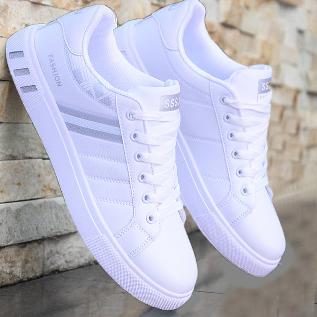 2022 Men's Casual Shoes Lightweight Breathable Men Shoes Flat Lace-Up Men Sneakers White Business Travel Unisex Tenis Masculino