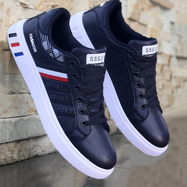 2022 Men's Casual Shoes Lightweight Breathable Men Shoes Flat Lace-Up Men Sneakers White Business Travel Unisex Tenis Masculino