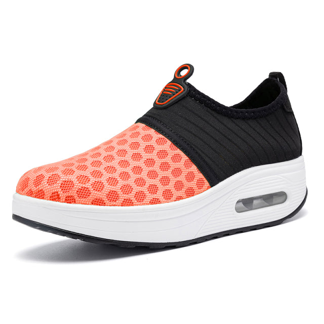 Cushioning Rubber Platform women Casual Walking sneakers Slip-On Breathable Sport Shoes Femme Running Jogging Zapatillas Mujer