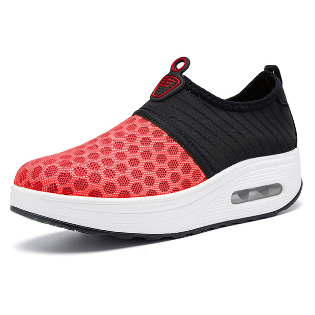 Cushioning Rubber Platform women Casual Walking sneakers Slip-On Breathable Sport Shoes Femme Running Jogging Zapatillas Mujer