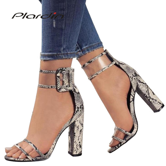 Plardin 2019 Summer Plus Size Hot Style In Europe And The ultra-high Hollow Out Thick With Sandal Strap Roman Women Shoes Woman