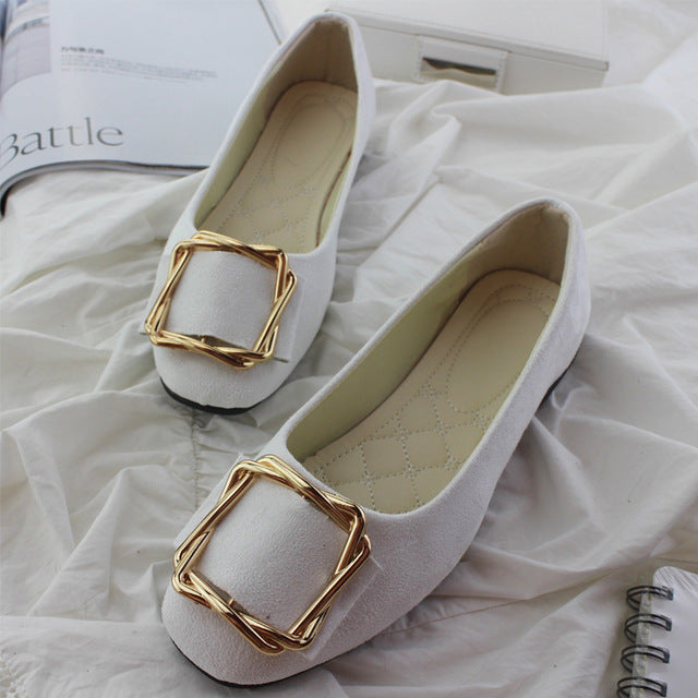 Plardin 2019 Fashion Flock Women's Flats For New Summer Slip-On Round Toe Casual Flat Shoes Basic ballet Shoes Woman Size Plus