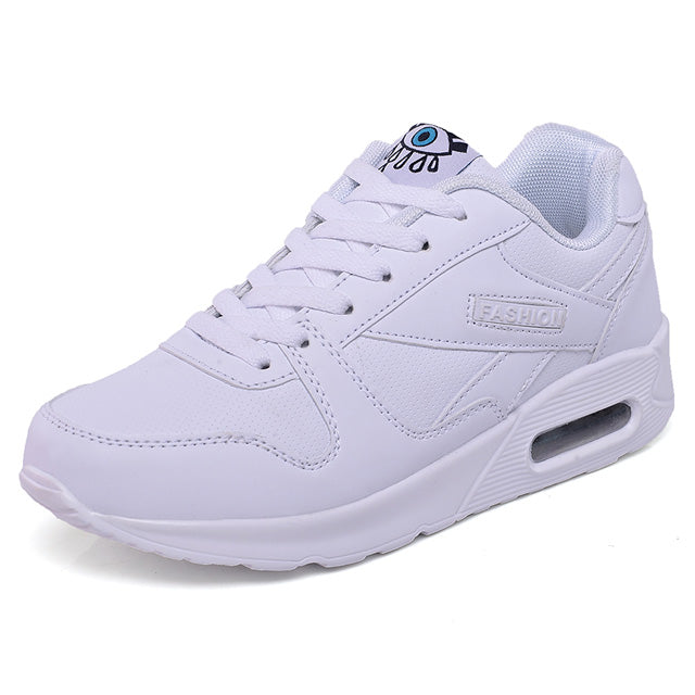 Women Sneakers Breathable Outdoor Walking Shoes Woman Mesh Casual Shoes Pink Lace-Up Ladies Shoes 2019 Fashion Female Sneakers