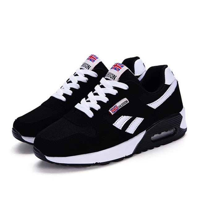 Gtime Women Air Cushion Sports Shoes Outdoor Running Lace Up Ladies Shoes Woman Sneakers Tenis Feminino Casual Flats SE636