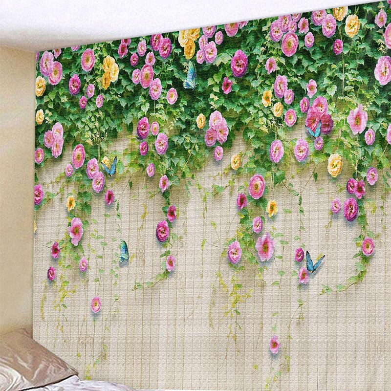 Plant Flower Wall Tapestry Wall Hanging Large Size Wall Tapestry Cheap Hippie Boho Wall Tapestries Mandala Fabric