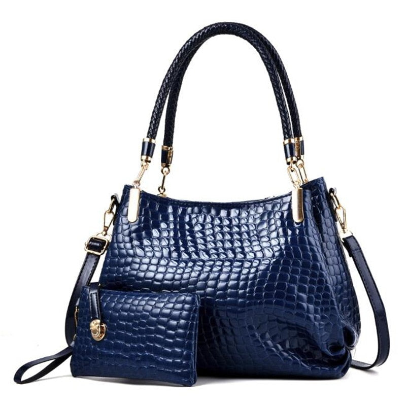 Famous Designer Brand Bags Women Leather Handbags  Luxury Ladies Hand Bags Purse  Shoulder Bags Bolsa Sac Crocodile Bolsa