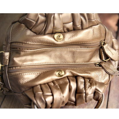 Arliwwi Designer 100% Genuine Leather Tote Shoulder Bags Female Vintage Women&#39;s Real Cow Leather Messenger Handbags GJ01
