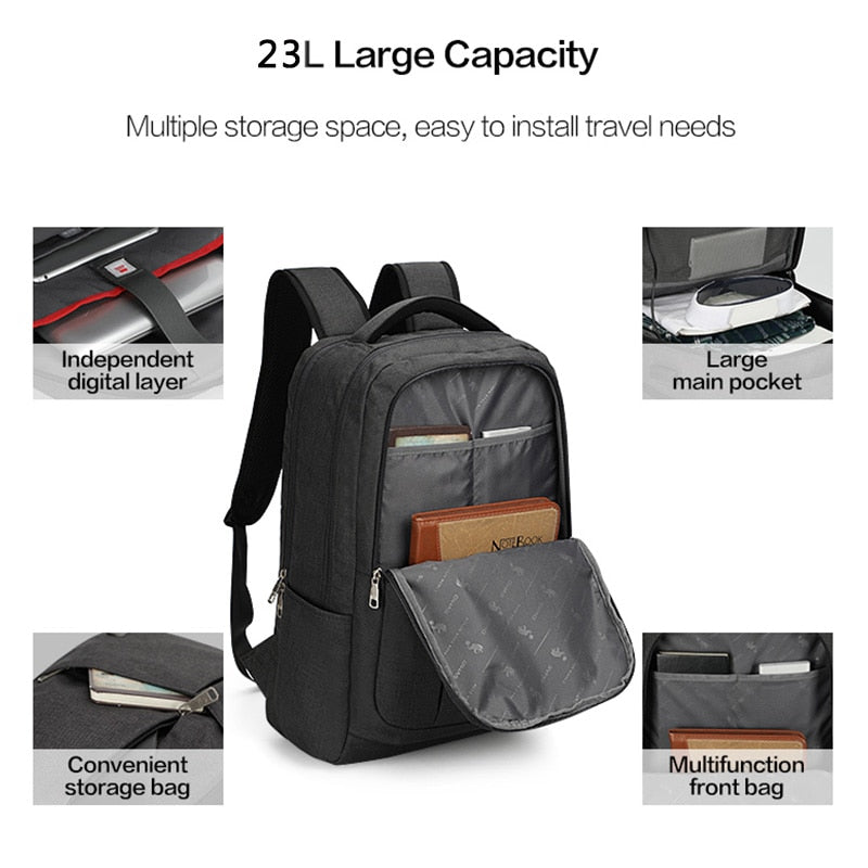 OIWAS 17 Inch Laptop Backpack With USB Charging Men&#39;s Backpacks Large Capacity Business Daypack Bookbag For Women Teenage Travel