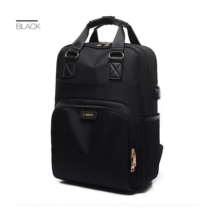 Stylish Waterproof Laptop Backpack 15.6 Women Fashion Backpack for girls Black Backpack Female large Bag 13 13.3 14 15 inch Pink