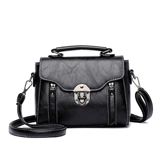 Yogodlns New  Crossbody Bag For Women PU Leather Small Square Bag Fashion Shoulder Bag Vintage Lady Handbag Lock Messenge Bag