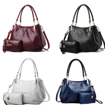 Famous Designer Brand Bags Women Leather Handbags  Luxury Ladies Hand Bags Purse  Shoulder Bags Bolsa Sac Crocodile Bolsa