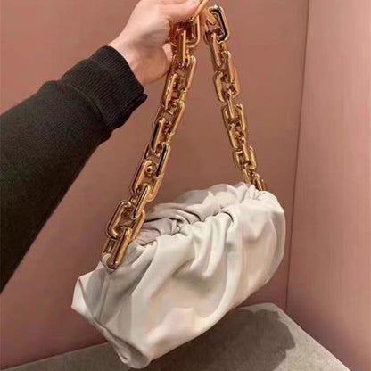 2022 Retro Women Dumplings Messenger Bag Designer Chain New Fashion Cloud Female Crossbody Shoulder Bag Tide Handbag Clutch Bag