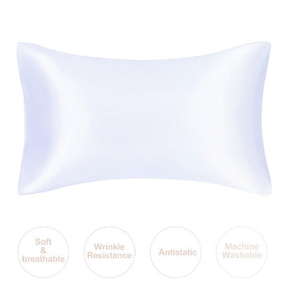 JuwenSilk silky stain pillowcase silky pillowcase natural silk pillowcase mulberry silk pillow case standard queen k