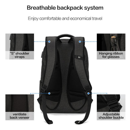 OIWAS 17 Inch Laptop Backpack With USB Charging Men&#39;s Backpacks Large Capacity Business Daypack Bookbag For Women Teenage Travel