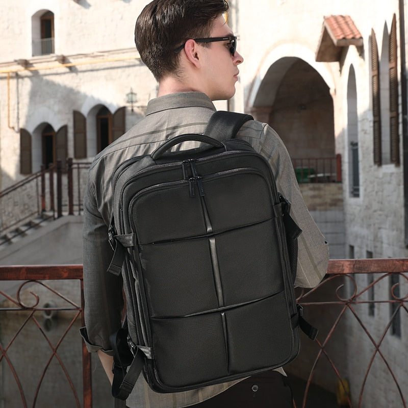 Fenruien New Multifunction Men Backpack 15.6 Inch Laptop Bag Business Expansion Backpacking Waterproof Outdoor Travel Backpacks