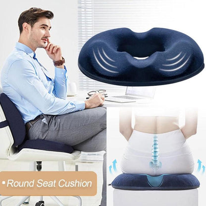 Donut Pillow Hemorrhoid Seat Cushion Coccyx Orthopedic Massage Hemorrhoids Chair Cushion Office Car Pain Relief Support Pillows