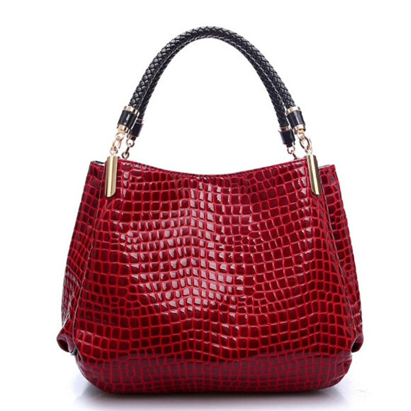 Famous Designer Brand Bags Women Leather Handbags  Luxury Ladies Hand Bags Purse  Shoulder Bags Bolsa Sac Crocodile Bolsa