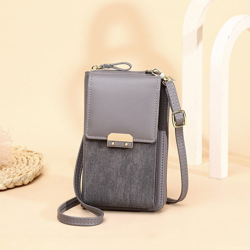 Brand Designer Phone Pocket Small Shoulder Bags for Women Pu Leather Female Crossbody Bag Ladies Mini Messenger Purse