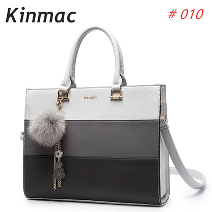 Lady Briefcase Kinmac Brand Handbag Messenger Laptop Bag 13.3 Inch,Shoulder Patchwork Women Case For MacBook Air Pro PC,Dropship