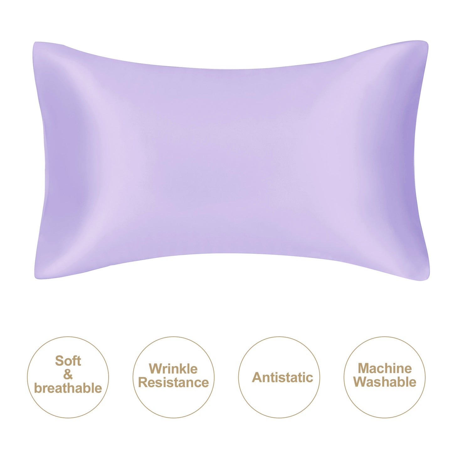 JuwenSilk silky stain pillowcase silky pillowcase natural silk pillowcase mulberry silk pillow case standard queen k