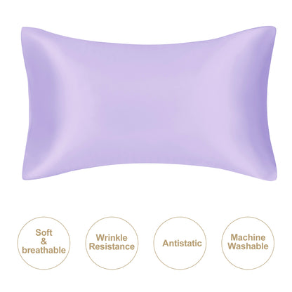 JuwenSilk silky stain pillowcase silky pillowcase natural silk pillowcase mulberry silk pillow case standard queen k