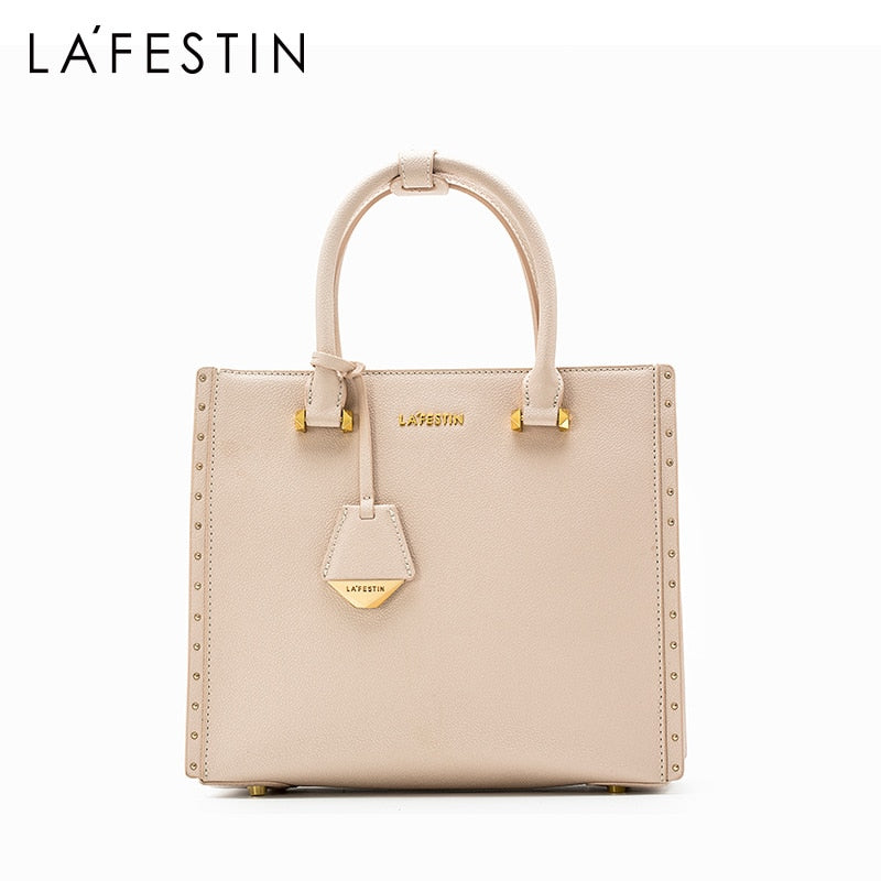 LA FESTIN Women Brand 2022 New Retro Luxury Designer Handbags One-shoulder Purse Ladies Leather Tote Bag Multiple Popular Colors