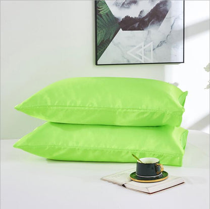 2PCS Pillowcase Black White Solid Color Pillow Cover US Twin Queen King Size Pillowcase Dropship