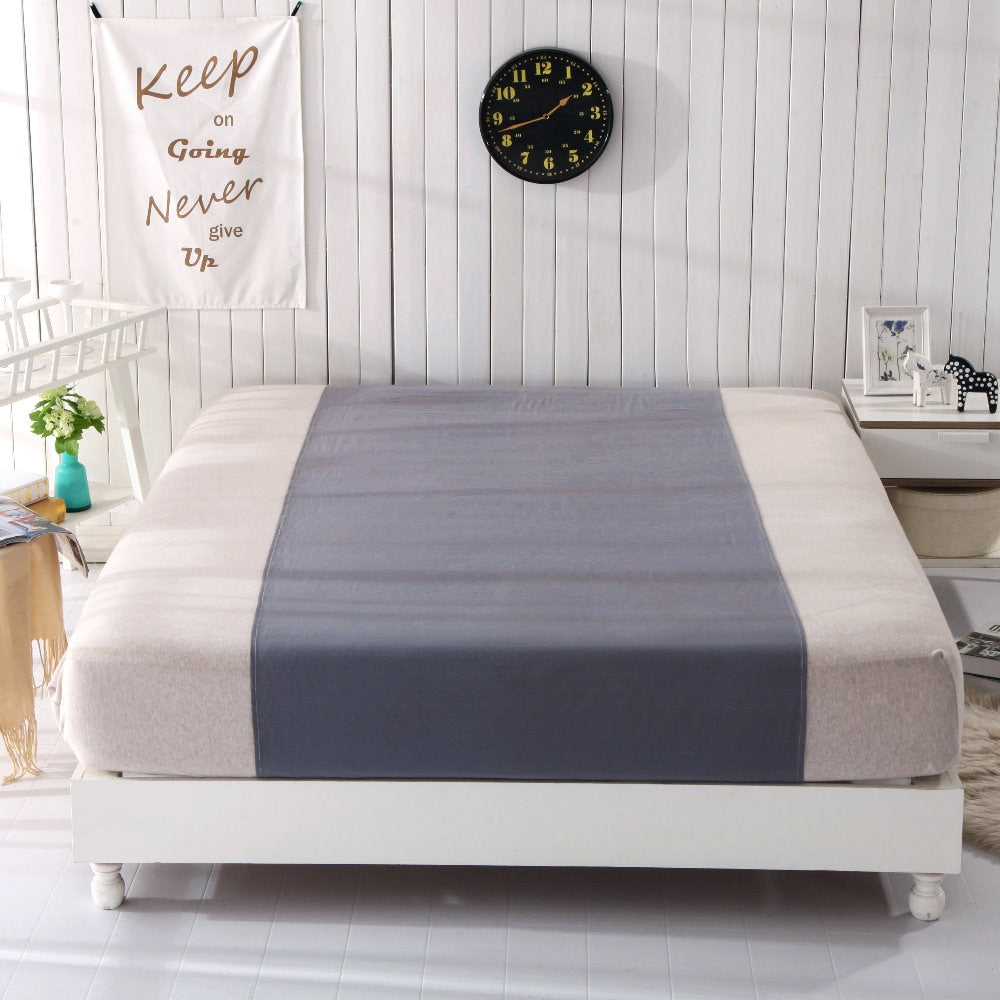 Sleep better Cotton grey Silver Half bed Sheet  Antimicrobial Fabric Conductive Grounding earthing sleep