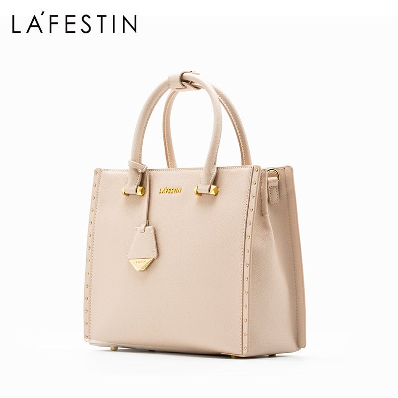 LA FESTIN Women Brand 2022 New Retro Luxury Designer Handbags One-shoulder Purse Ladies Leather Tote Bag Multiple Popular Colors