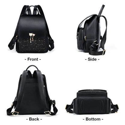 FOXER Brand Women Patchwork Zipper Large Capacity Backpack New Design Female College Bags Teenage Girls School Shoulder Bag