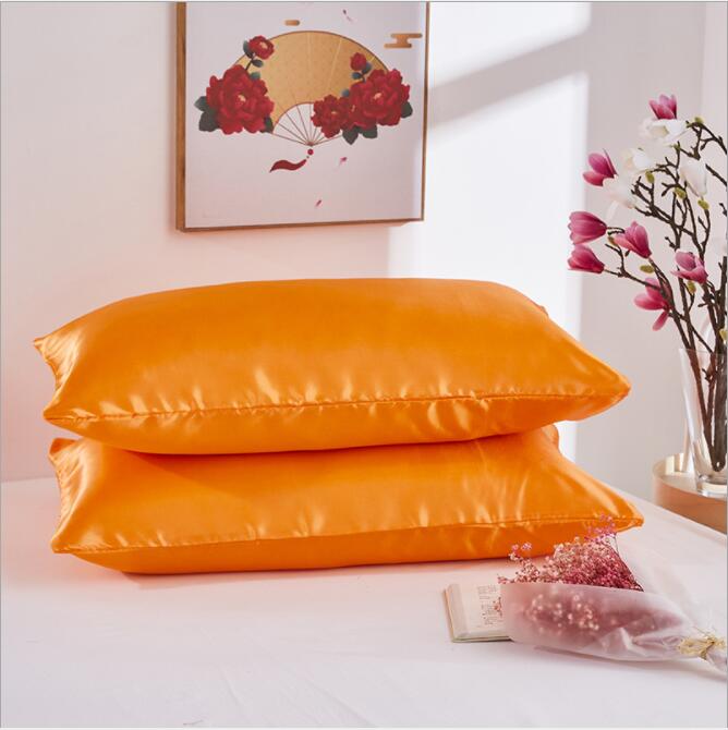 2PCS Pillowcase Black White Solid Color Pillow Cover US Twin Queen King Size Pillowcase Dropship