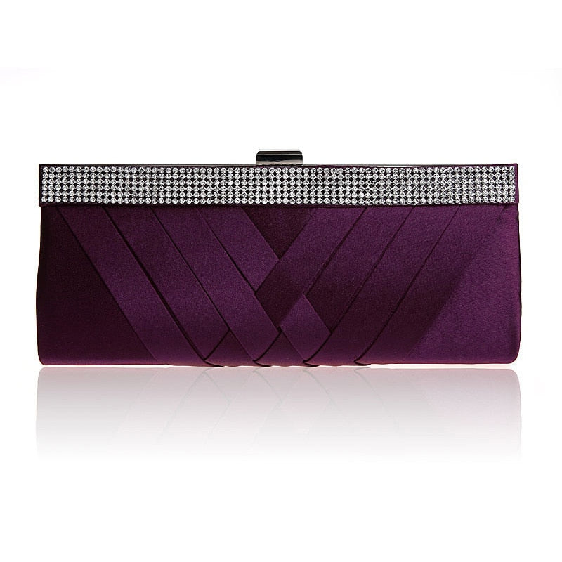 Women Day Clutch Ladies Purse Chain Handbags Women Evening Bag Purple Bride Wedding Party Hand Bags Clutches bolsas mujer XA187C